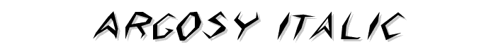 Argosy Italic font